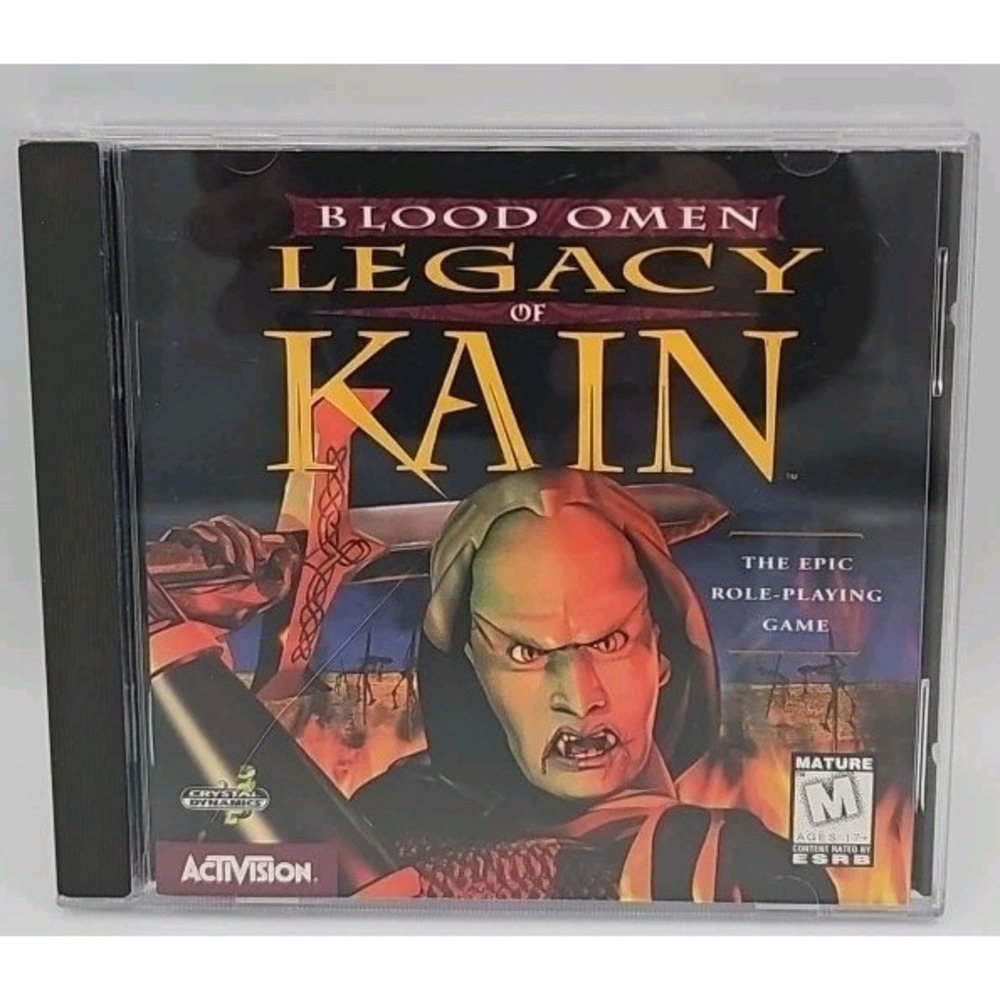 Blood Omen: Legacy of Kain (PC, 1997) - Disc, Case, Insert
